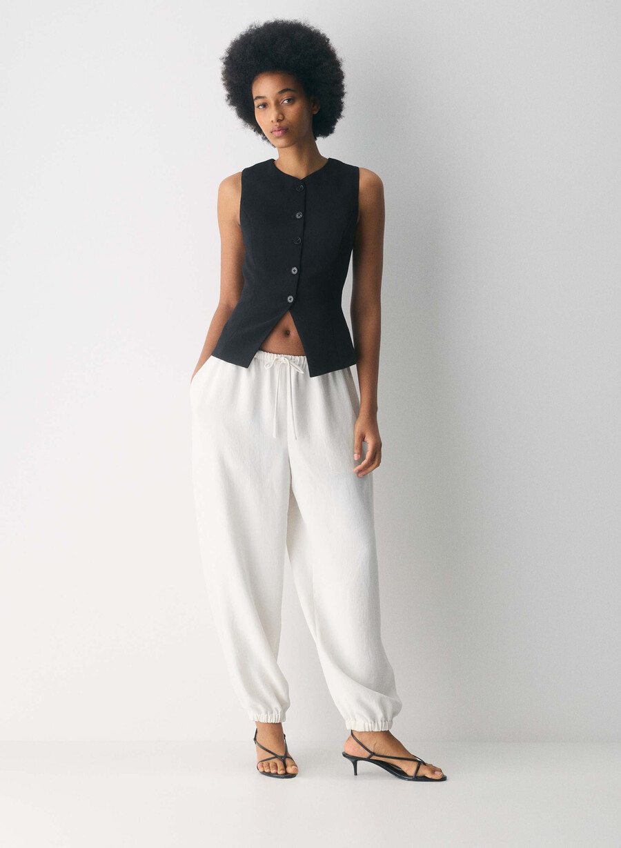 regal vest - crepette black