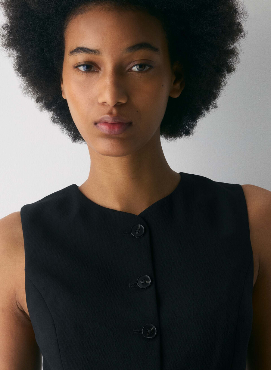 regal vest - crepette black