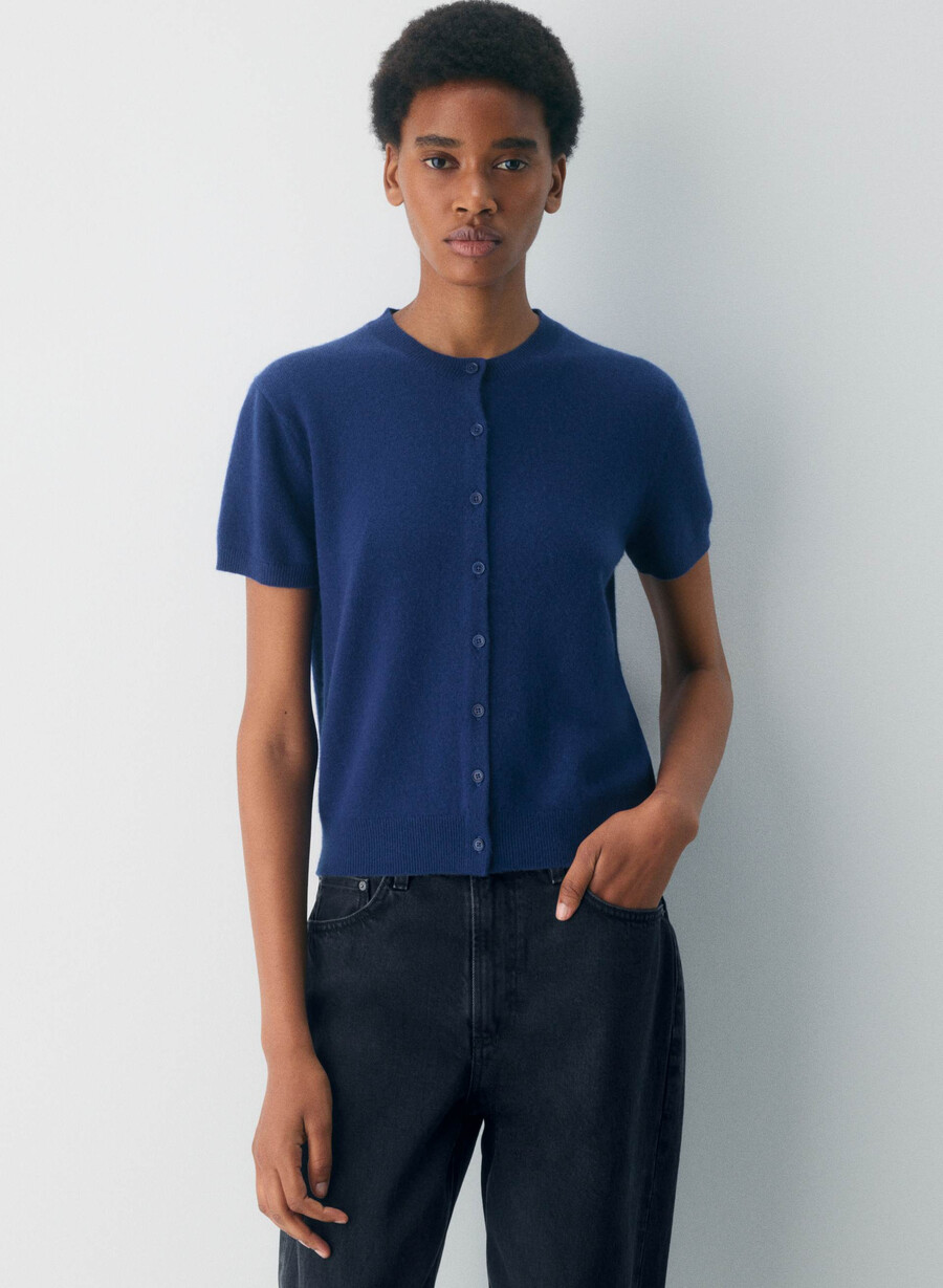 cardigan din cașmir bare remarcabil byron blue