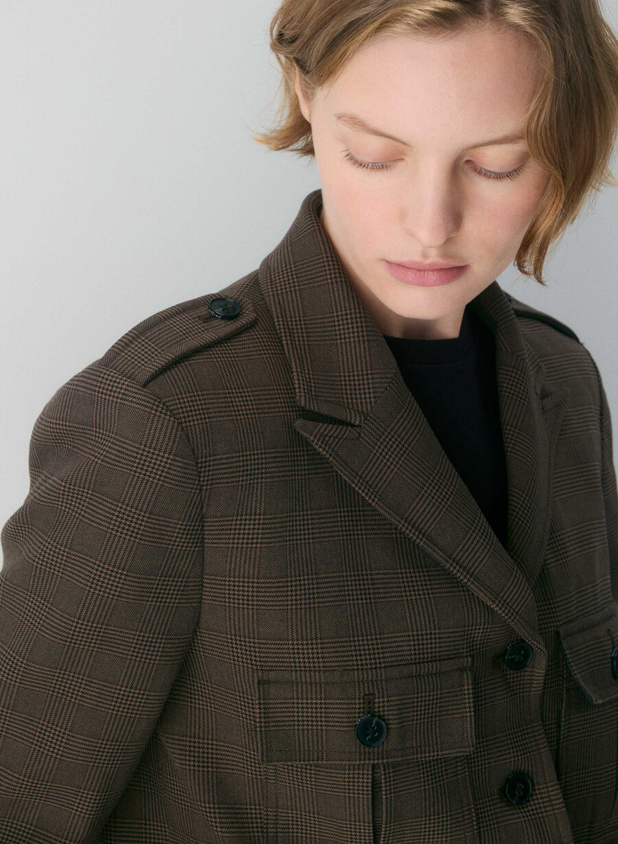 jachetă martie - twill merle chk cl tph chr