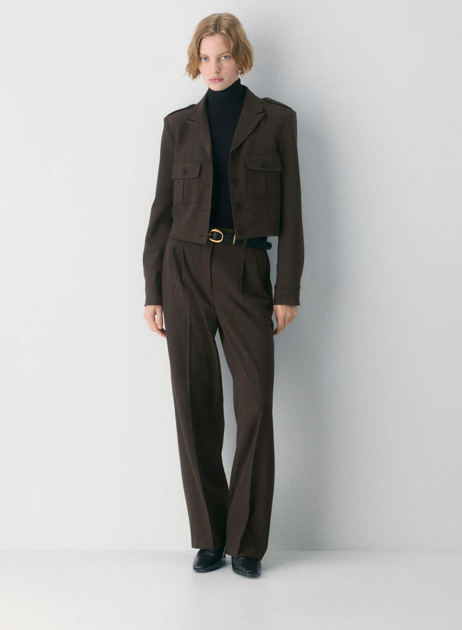 jachetă martie - twill sanford chk rm brblk