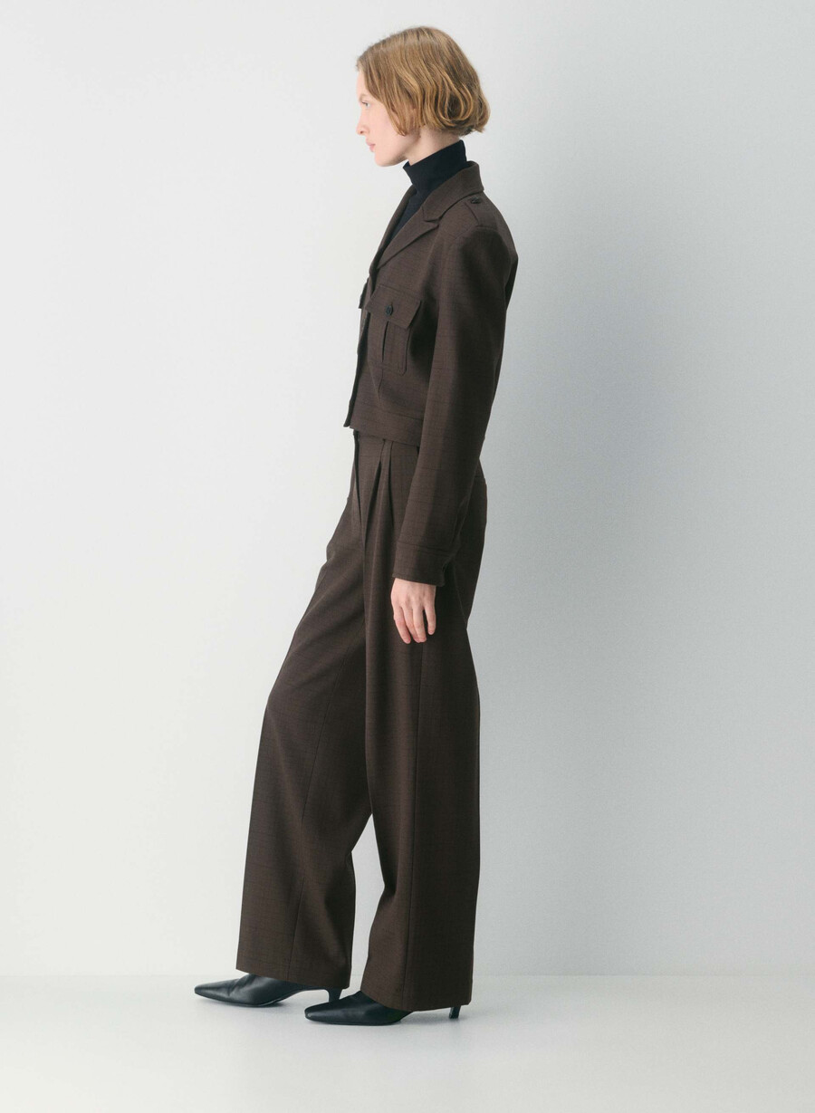 jachetă martie - twill sanford chk rm brblk