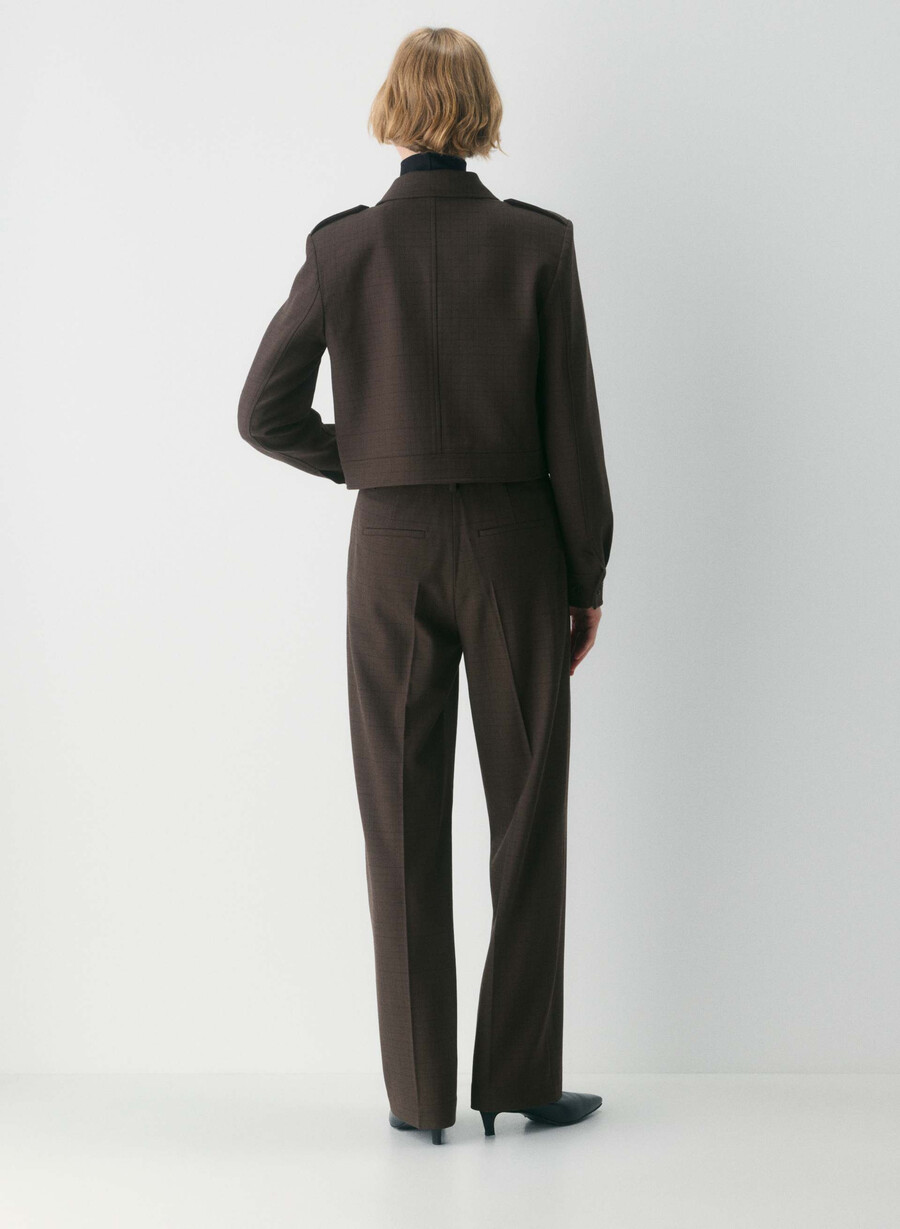 jachetă martie - twill sanford chk rm brblk