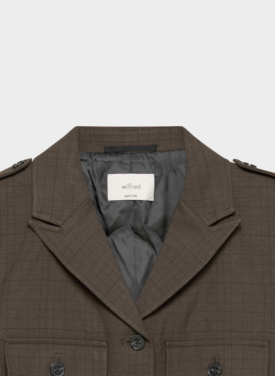 jachetă martie - twill sanford chk rm brblk