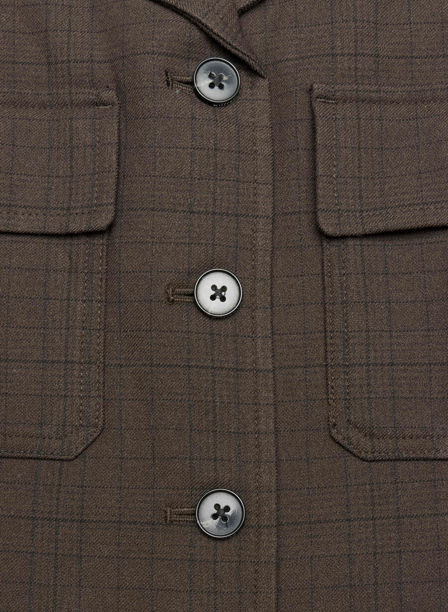 jachetă martie - twill sanford chk rm brblk
