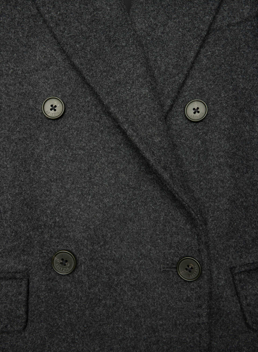 paltonul constant - luxe wool cashmere heather charcoal