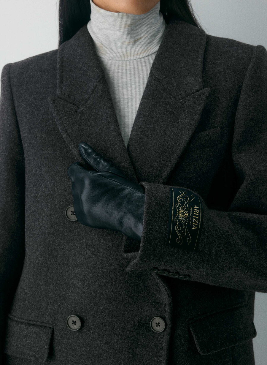 paltonul constant - luxe wool cashmere heather charcoal