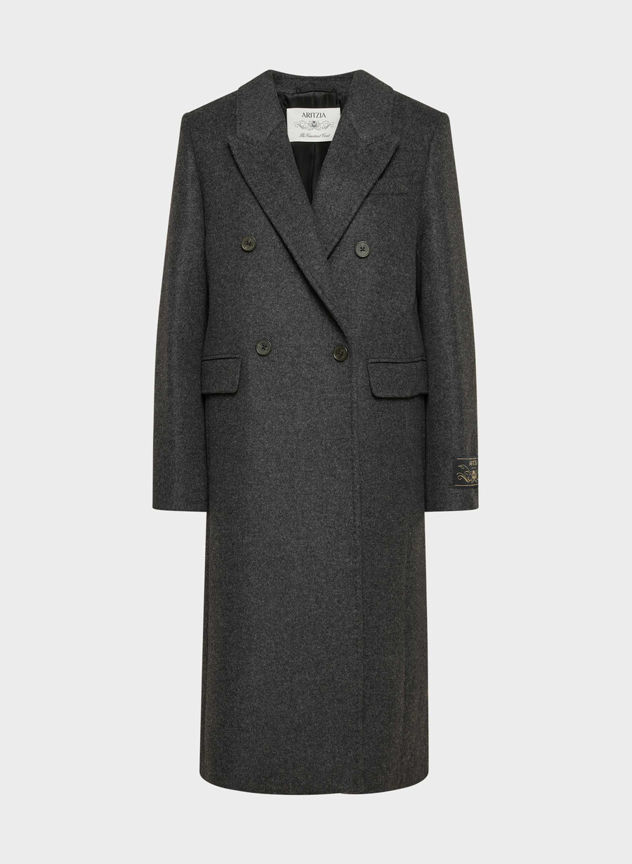paltonul constant - luxe wool cashmere heather charcoal