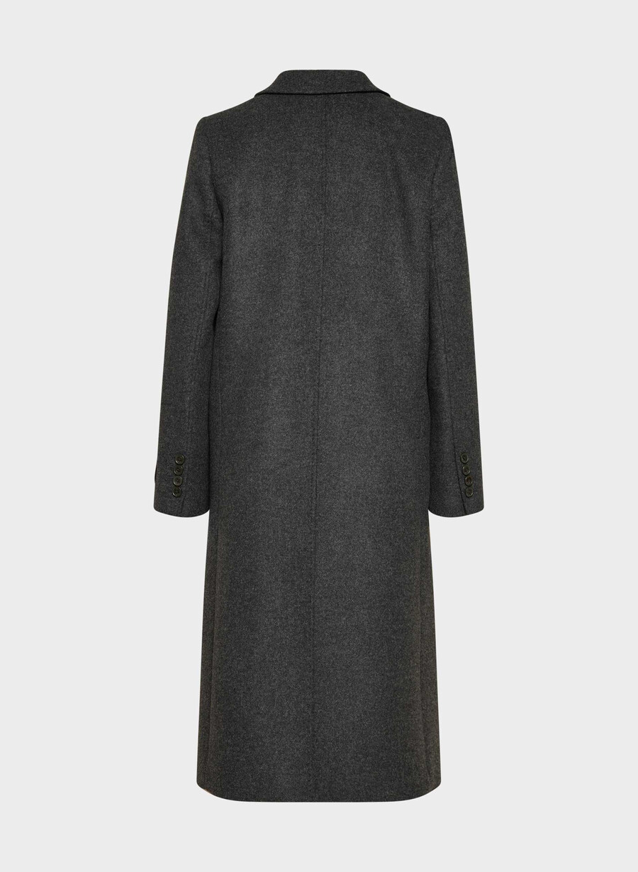 paltonul constant - luxe wool cashmere heather charcoal