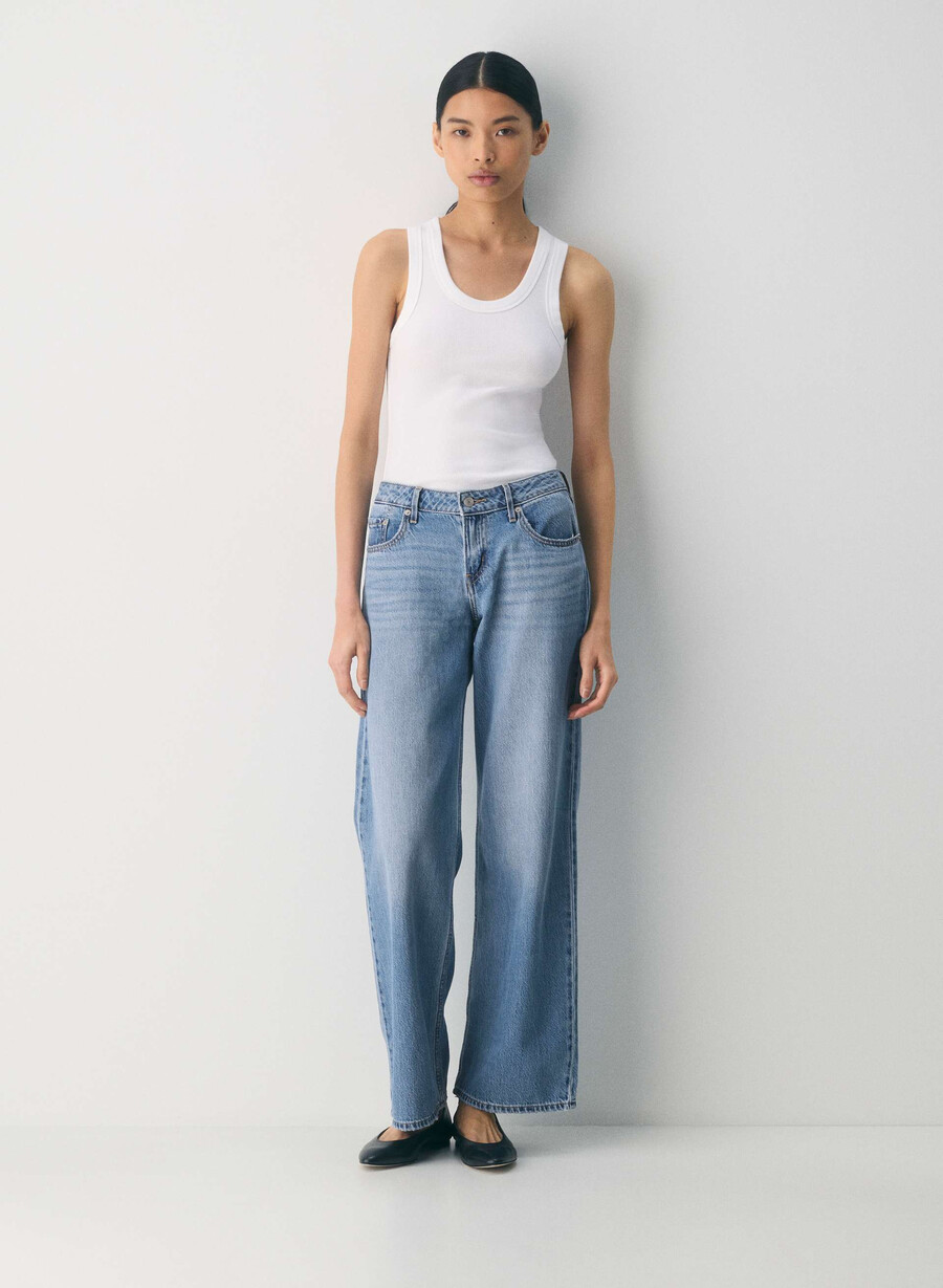blugi levis low loose note bune