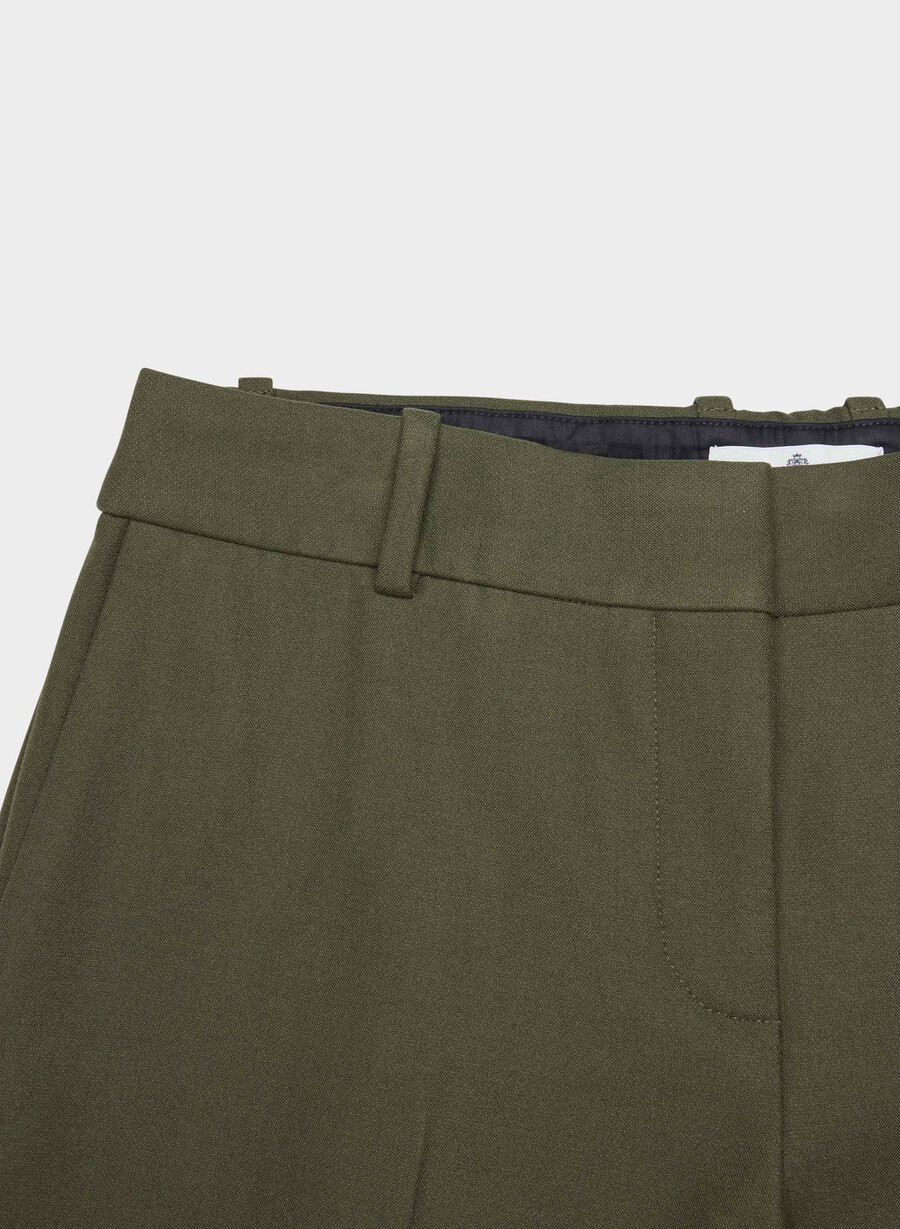 pantaloni new agency cu talie joasă - ressential mĂslin Închis