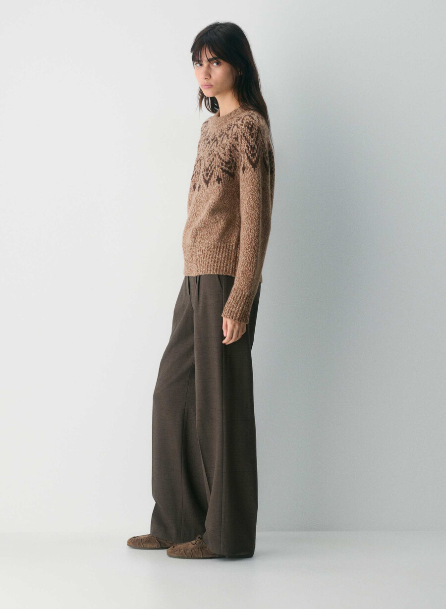 pulover din cașmir cosmic wool hthr nm tp negru