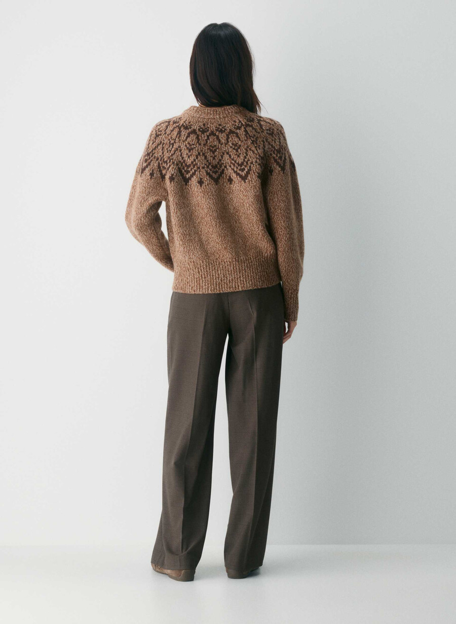 pulover din cașmir cosmic wool hthr nm tp negru