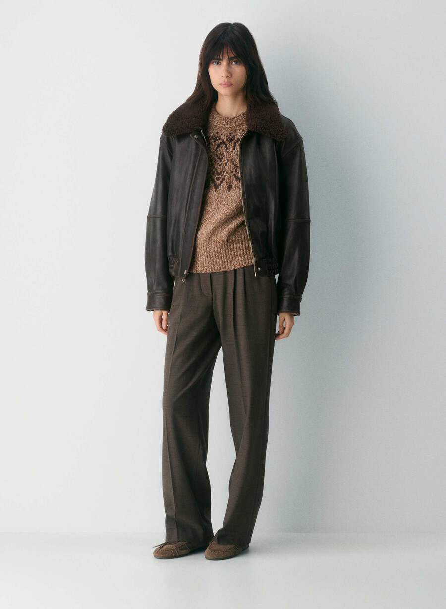 pulover din cașmir cosmic wool hthr nm tp negru