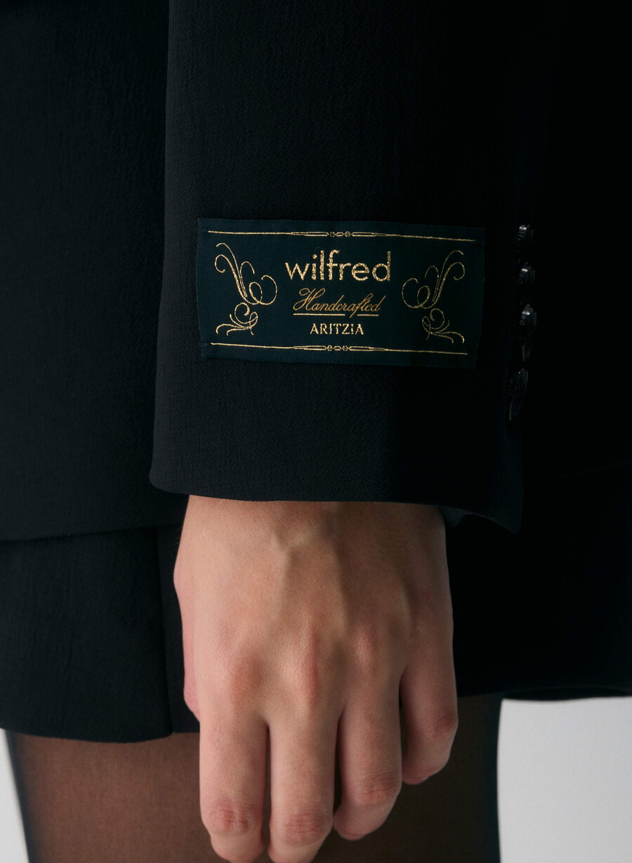 blazer vermeer - crepette negru
