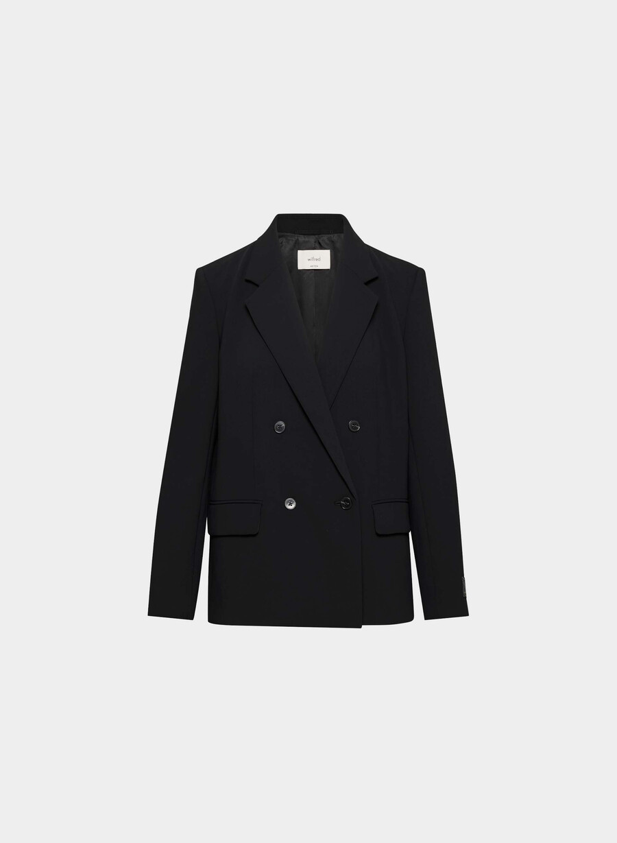 blazer vermeer - crepette negru