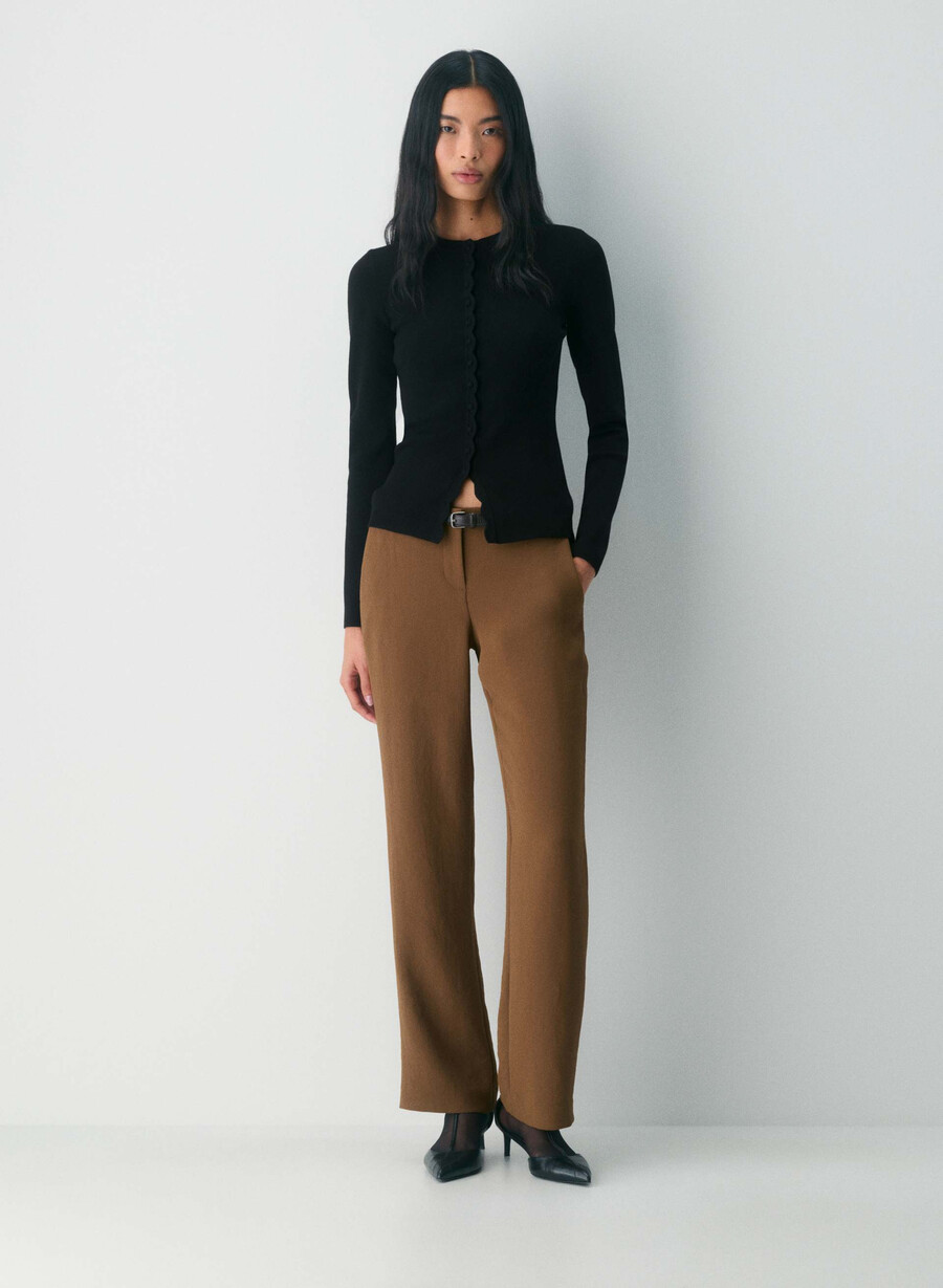 pantalon strata - crepette chocolatier brown
