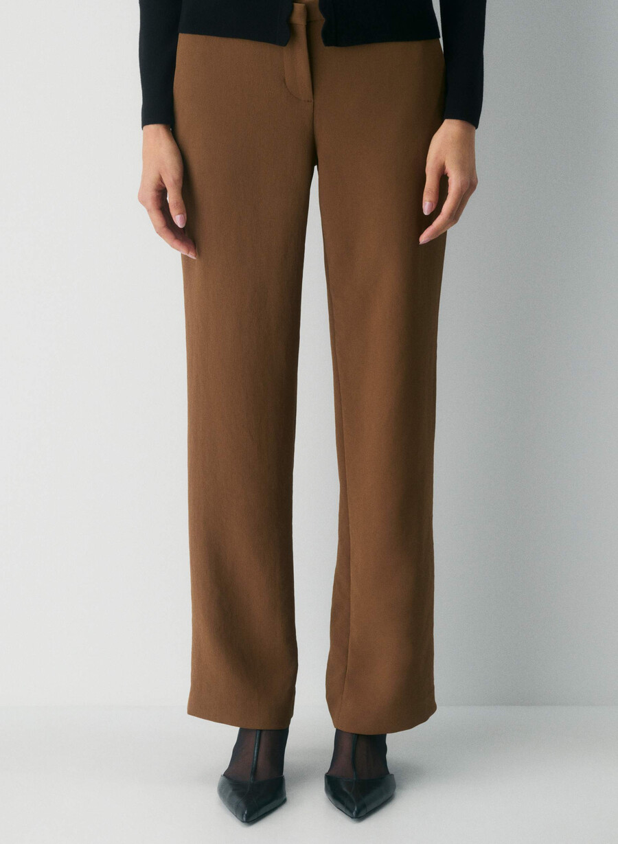 pantalon strata - crepette chocolatier brown