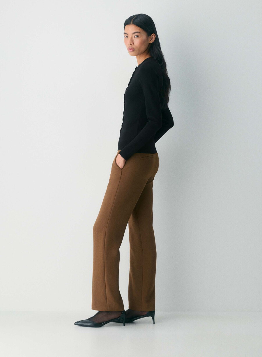 pantalon strata - crepette chocolatier brown