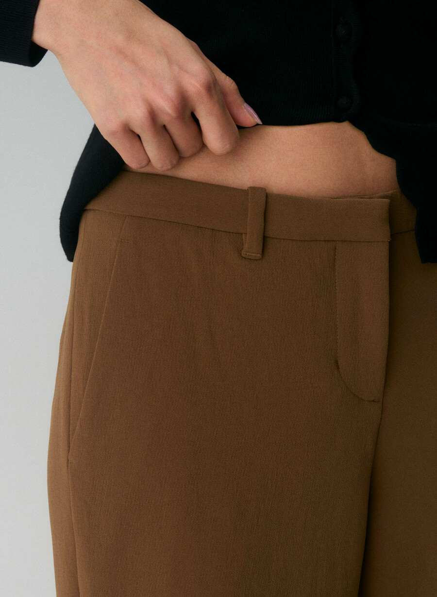 pantalon strata - crepette chocolatier brown