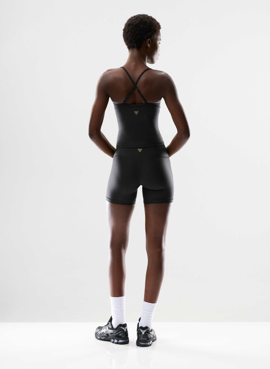 pantaloni scurți glotone cheeky infinite hi-rise de 5 negri