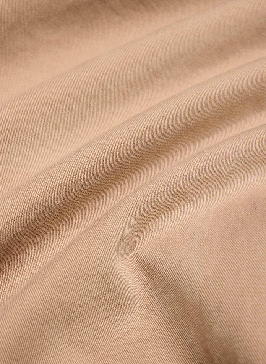 pantaloni largi chino relaxed high-rise culoare camel bronz spălat