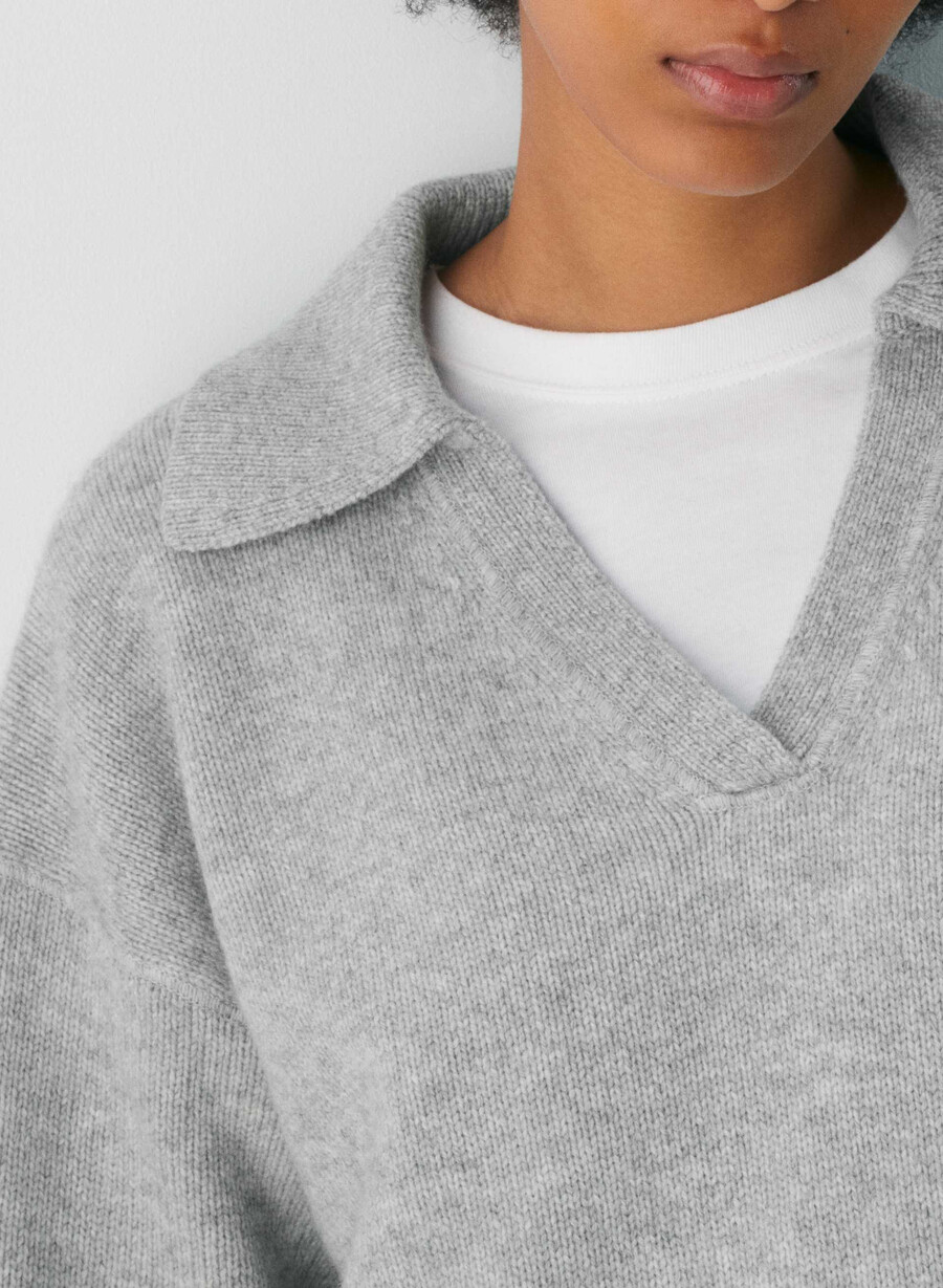 pulover polo analogic heather chrome