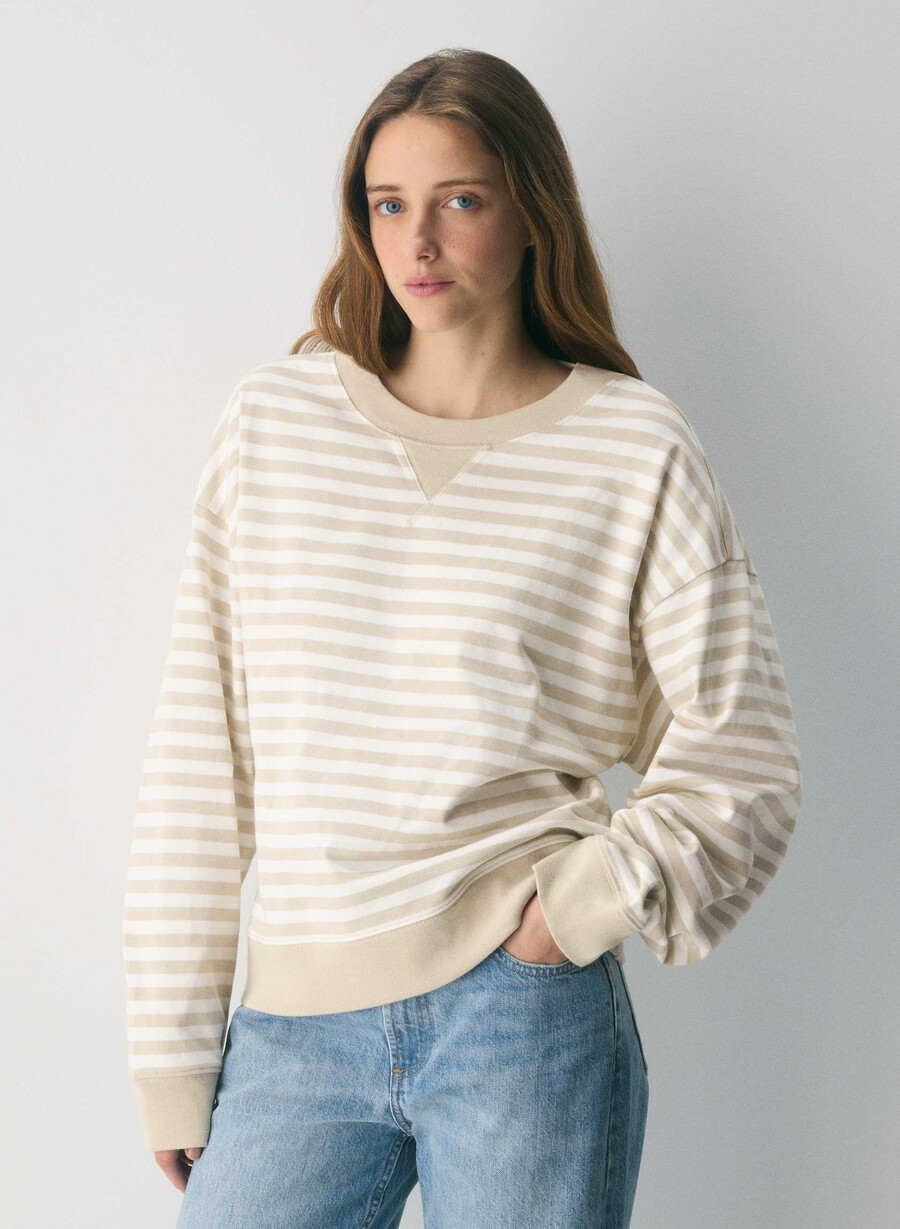 tricou cu mânecă lungă mighty cotton wicket culoarea mesteacănului deschisveramușcă