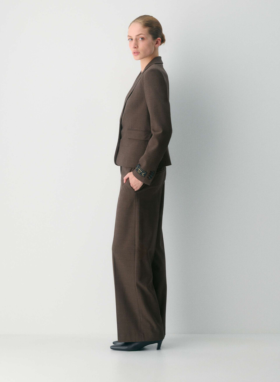 sacou etiquette - twill merle chk cl tph chr