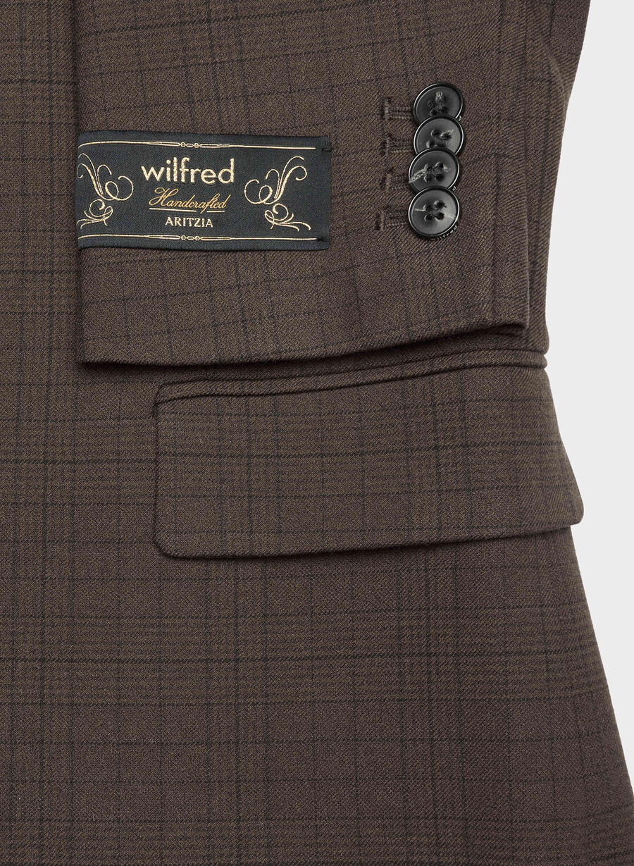 sacou etiquette - twill sanford chk rm brblk