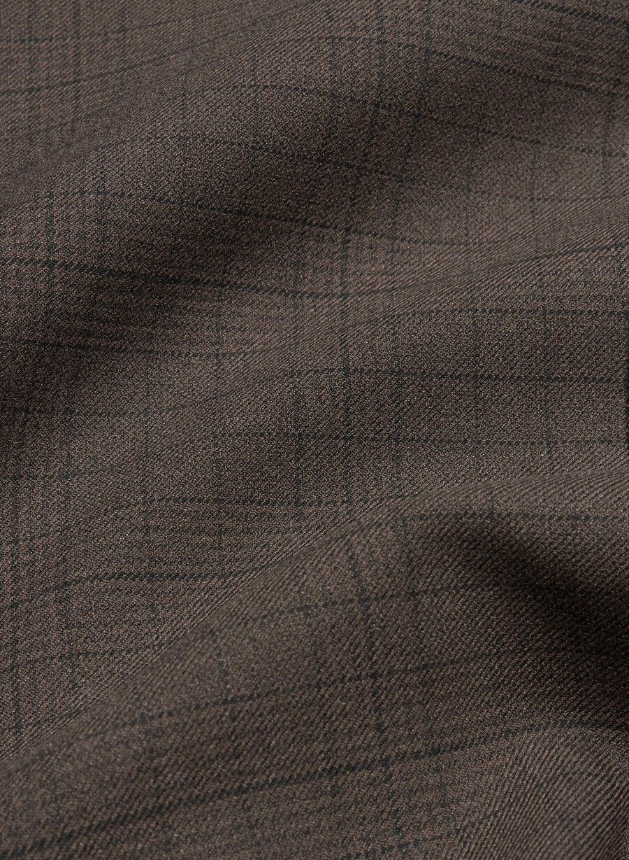 sacou etiquette - twill sanford chk rm brblk