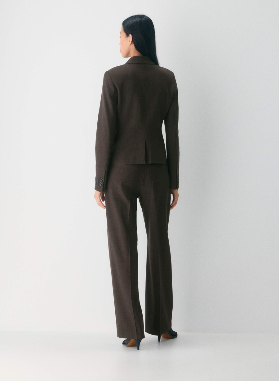 sacou etiquette - twill sanford chk rm brblk