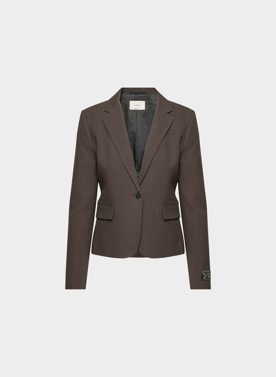 sacou etiquette - twill sanford chk rm brblk