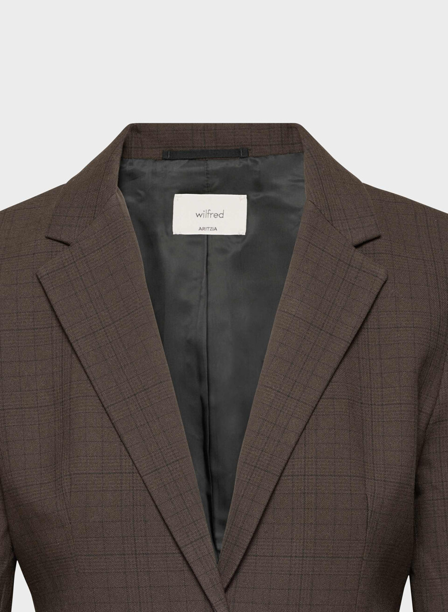 sacou etiquette - twill sanford chk rm brblk