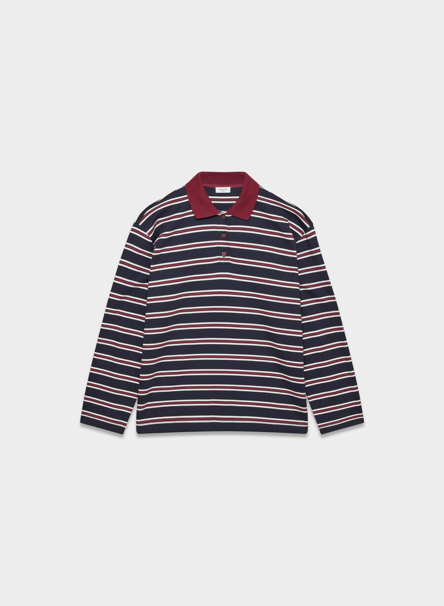 tricou cu mânecă lungă interlock cotton eton dk nt nvy cordovan