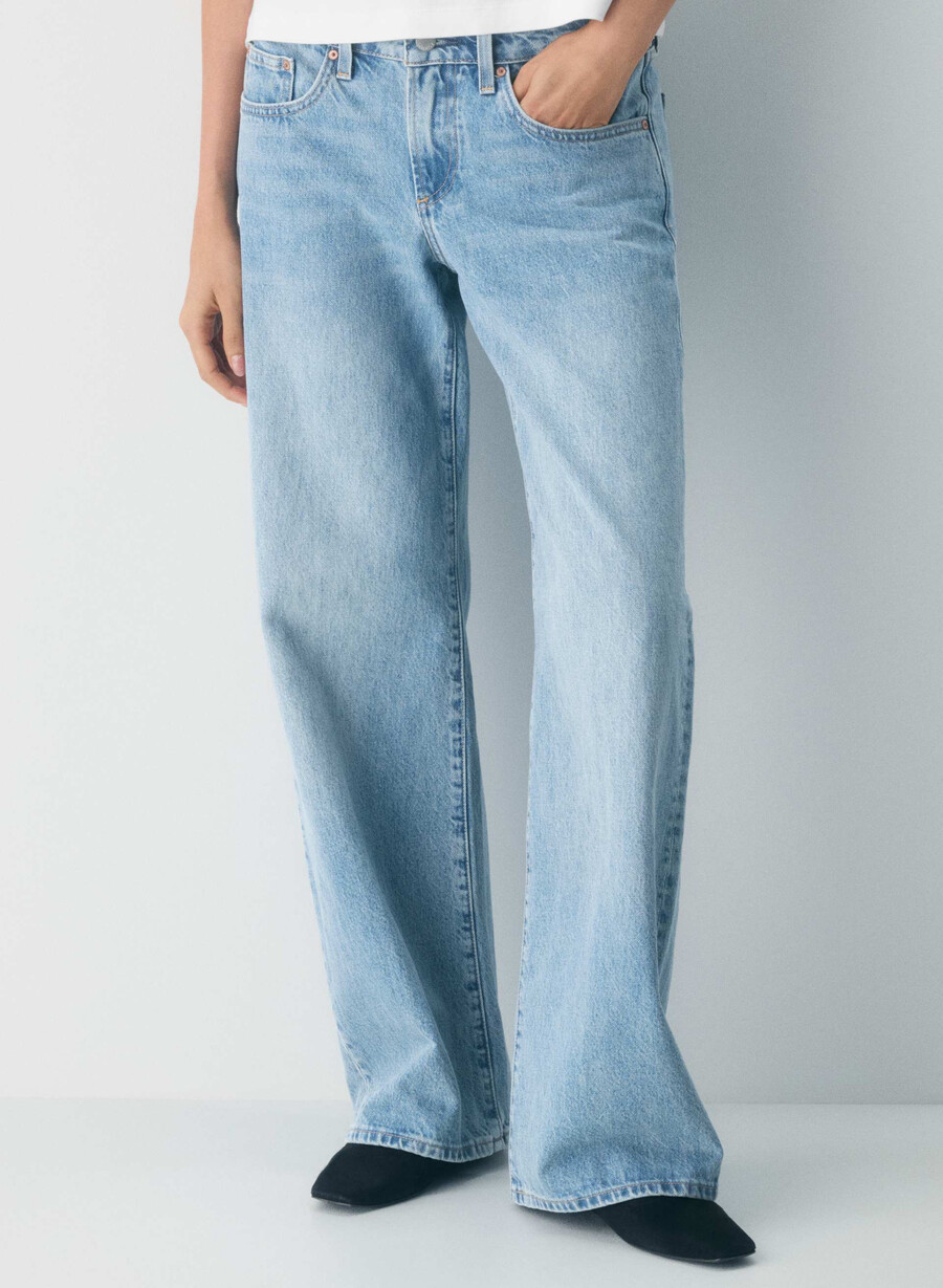 denim forum blugi largi cu talie mică din anii 90 bleu taboo 7 ani