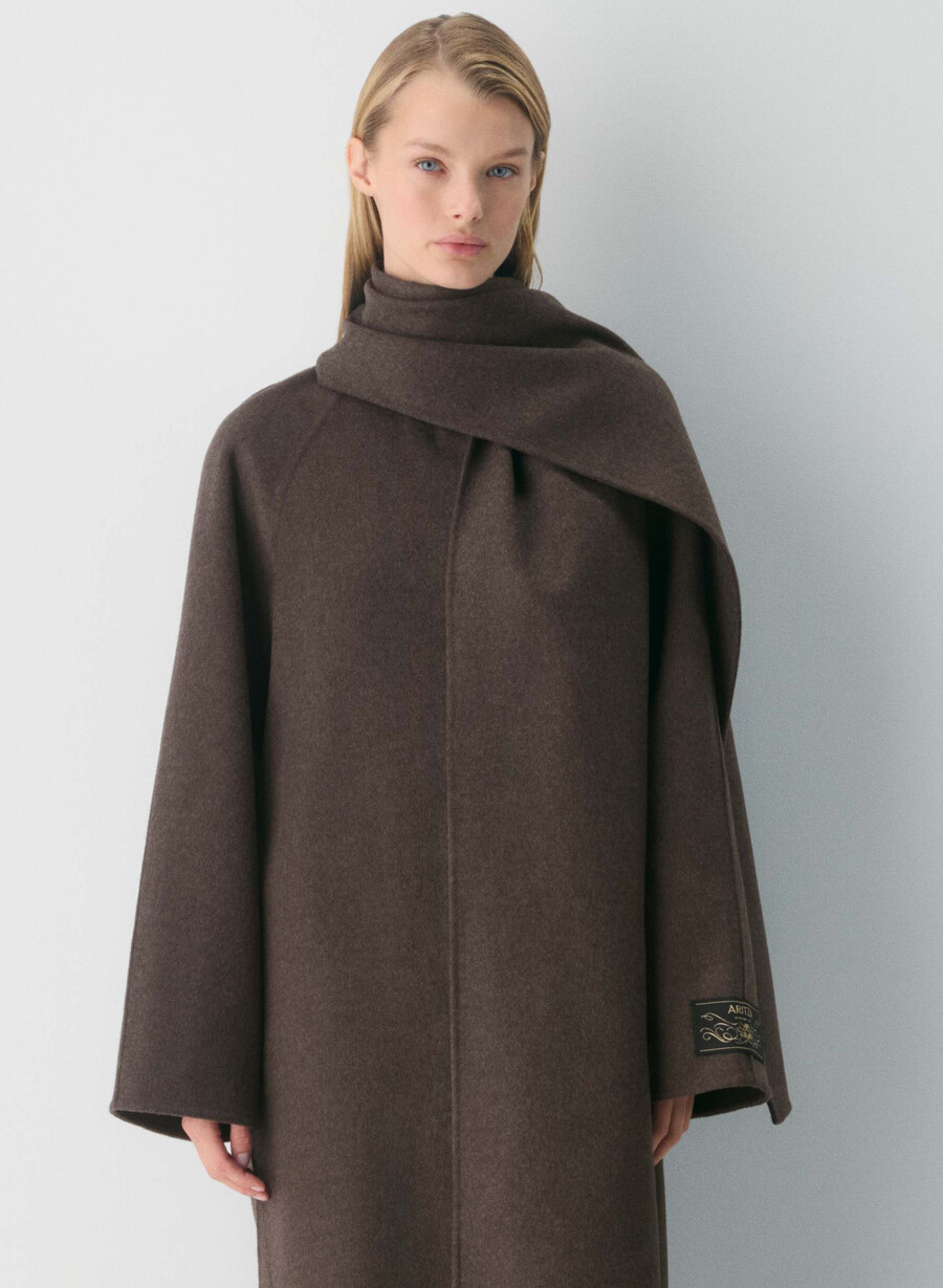 paltonul embrace cu două fețe - luxe rewool soot