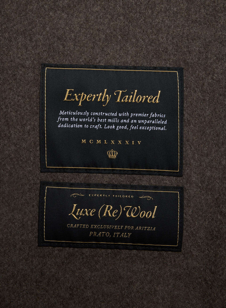 paltonul embrace cu două fețe - luxe rewool soot