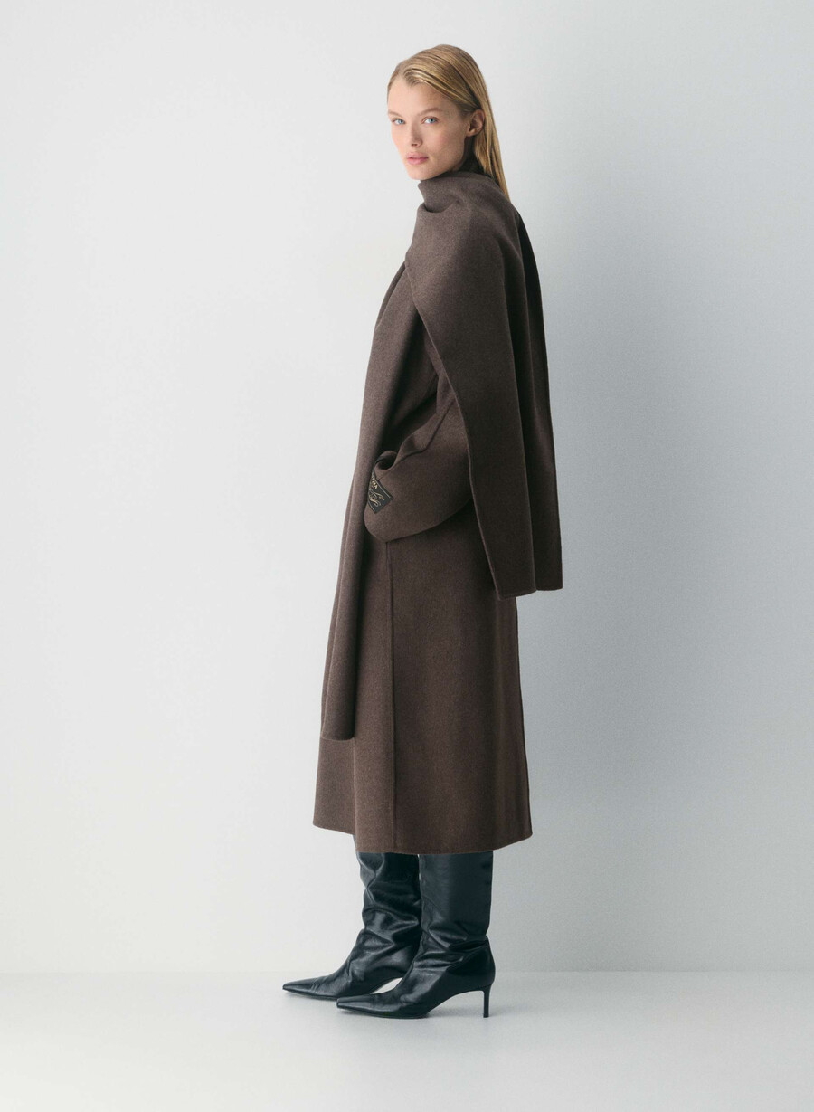 paltonul embrace cu două fețe - luxe rewool soot