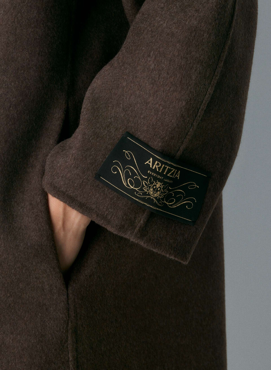 paltonul embrace cu două fețe - luxe rewool soot
