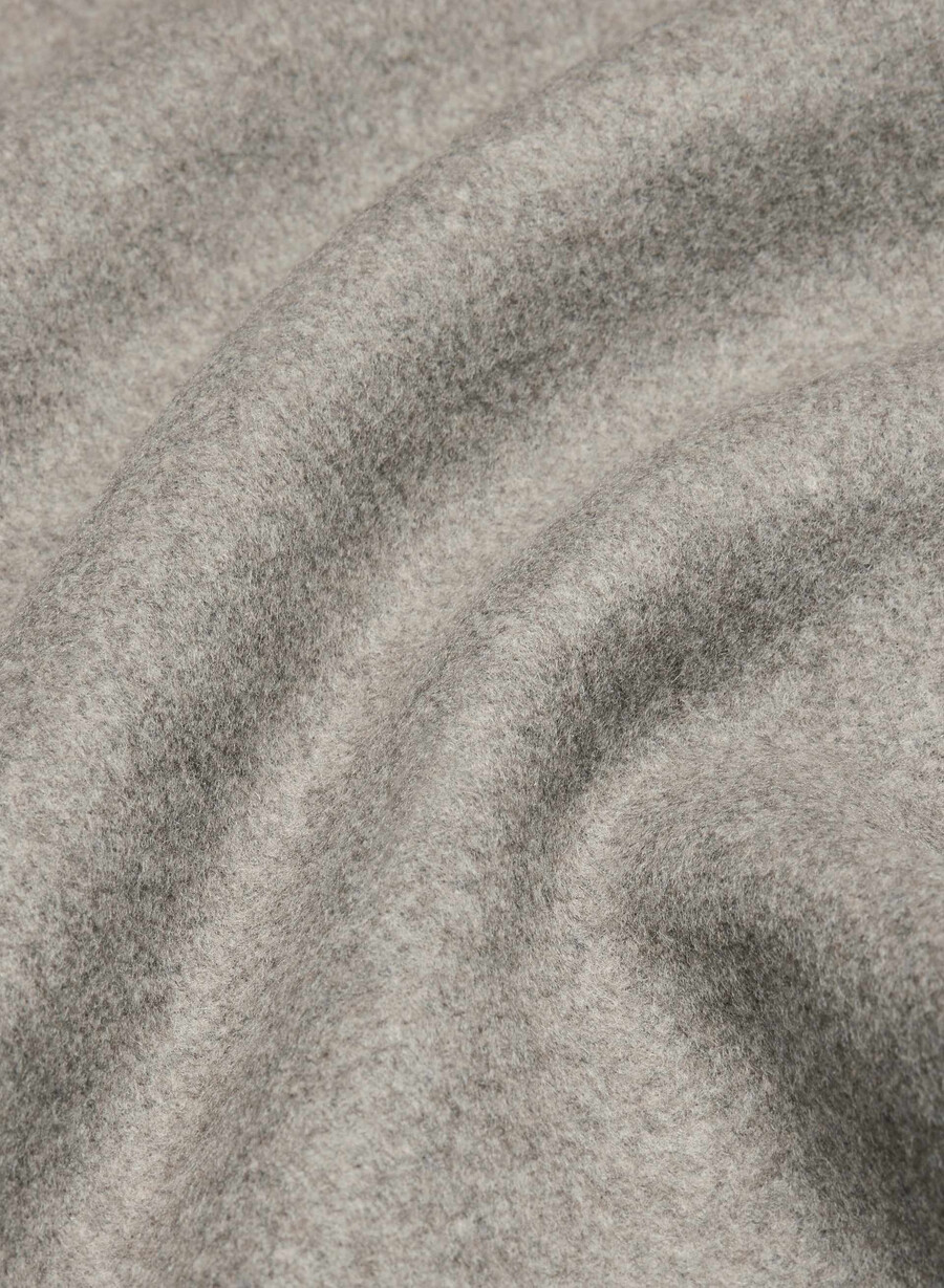 palton dublu the embrace - luxe rewool heather dark taupe