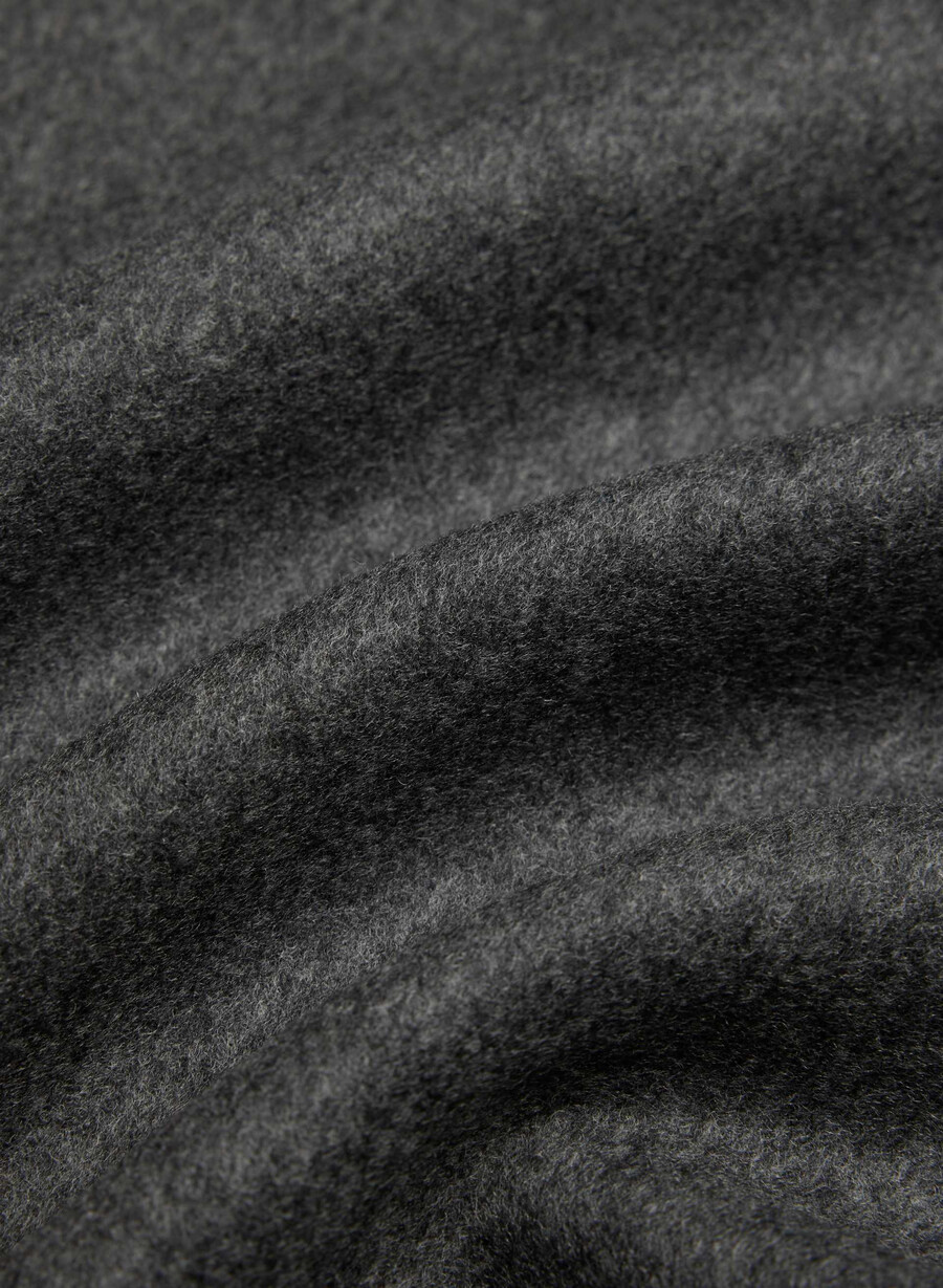palton dublu the embrace - luxe rewool heather charcoal