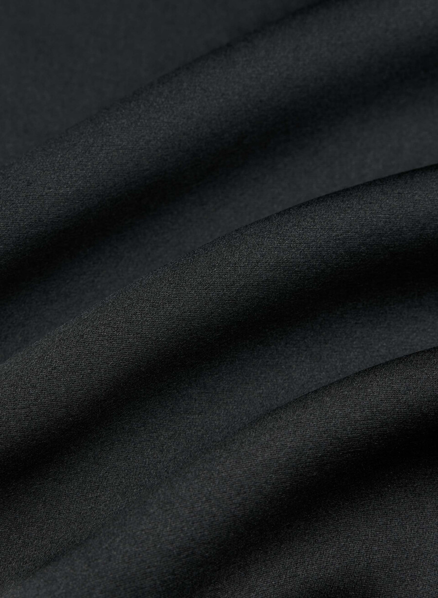 rochie nightside din mătase tip pijama neagrĂ