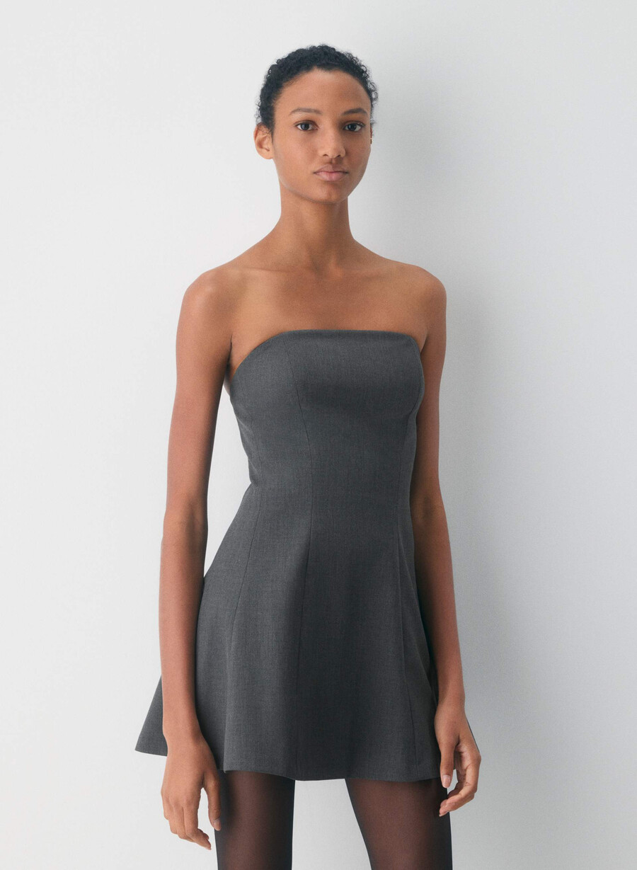 rochie wren tube heather charcoal