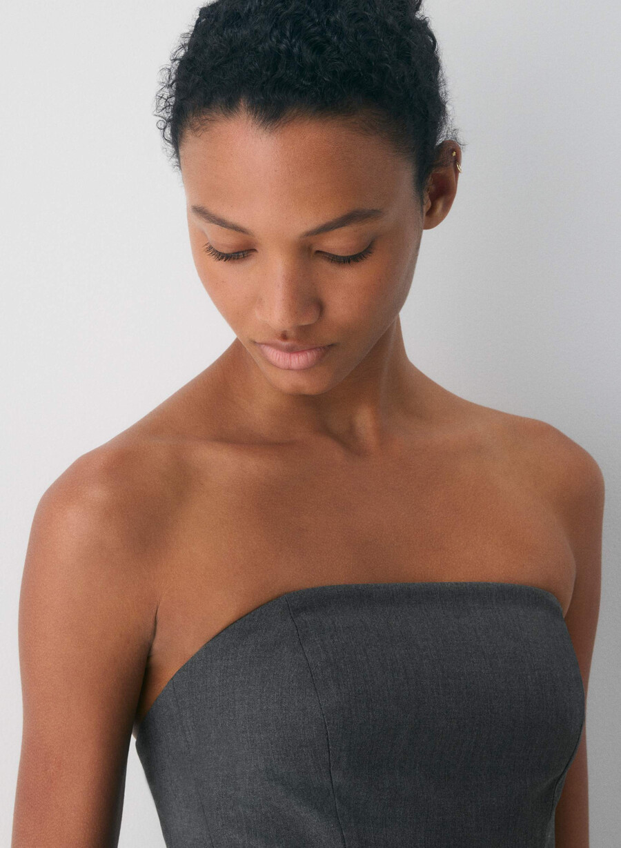 rochie wren tube heather charcoal