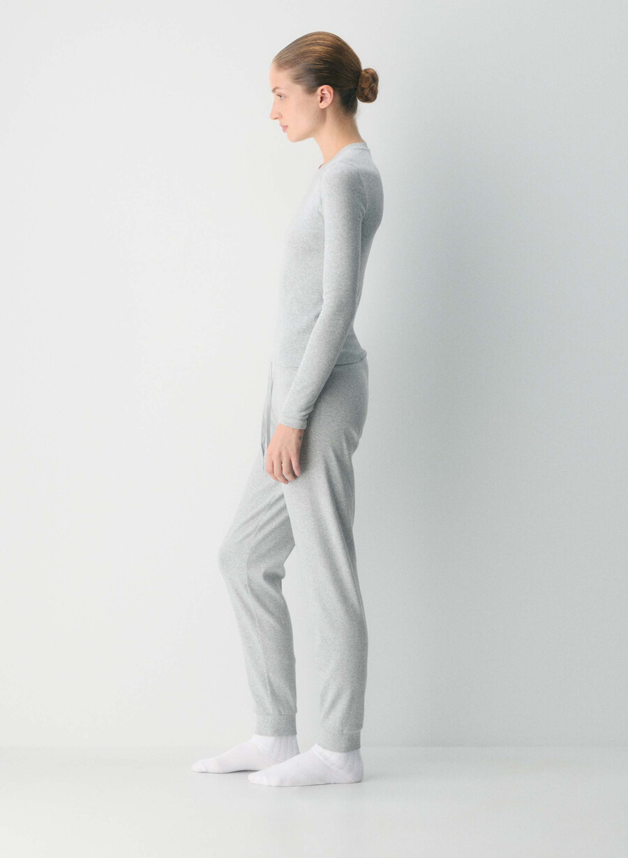 pantaloni de jogging homestretch rib heather crom