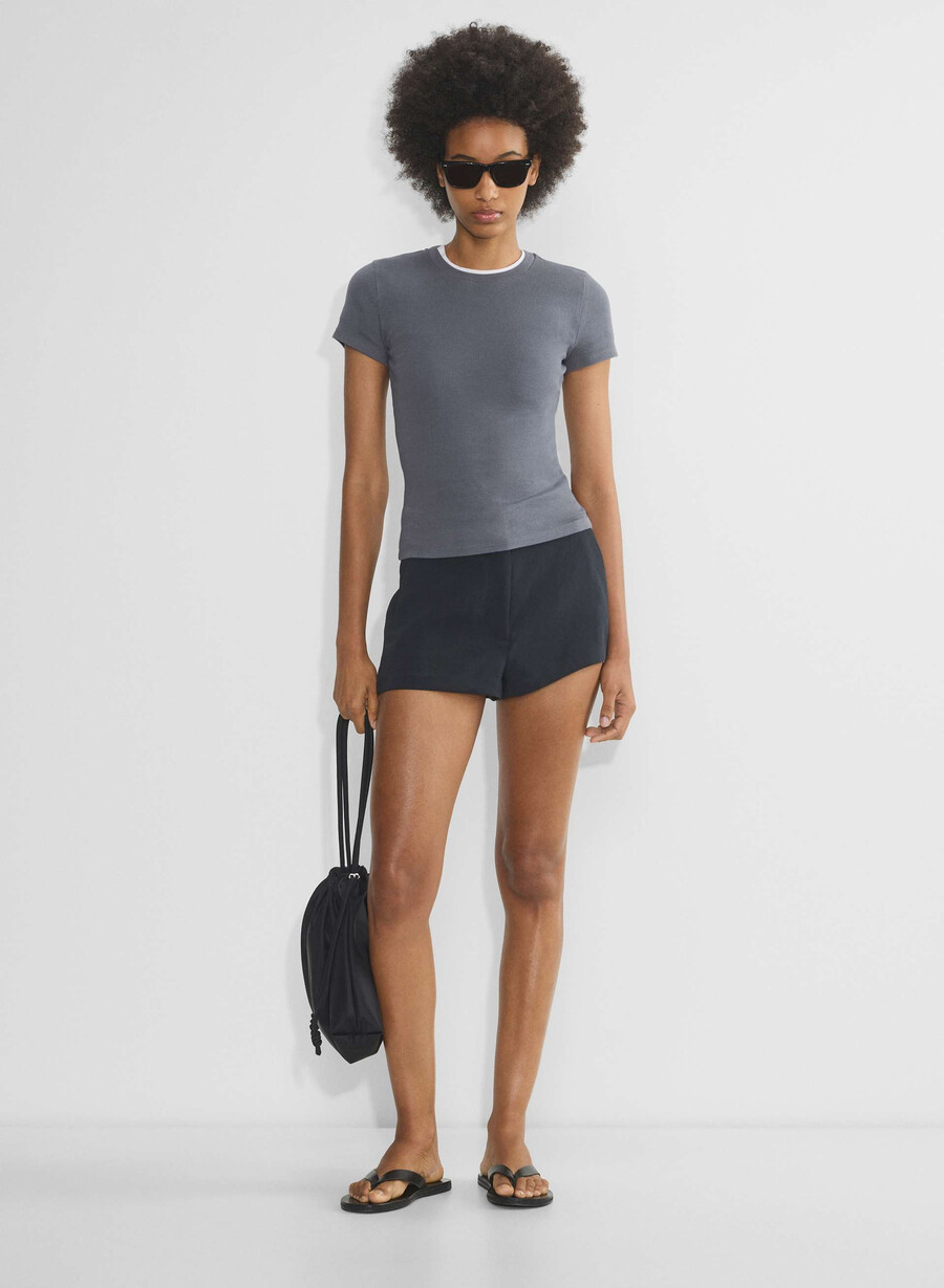 pantaloni scurți the limitless short micro bleumarin închis