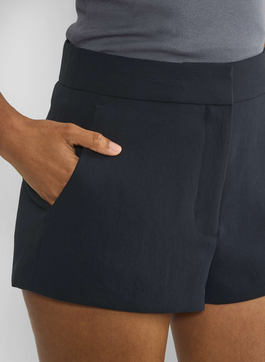 pantaloni scurți the limitless short micro bleumarin închis