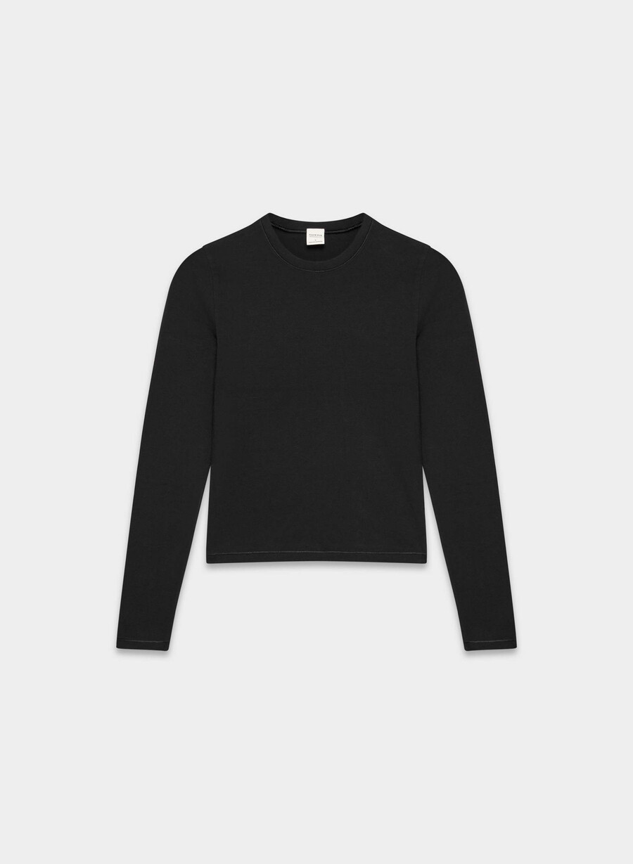 tricou cu mânecă lungă homestretch smooth solo negru