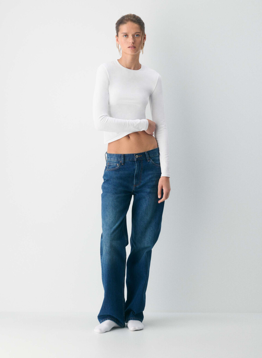 tricou cu mânecă lungă homestretch smooth solo alb strĂlucitor